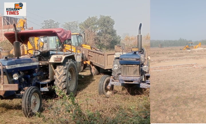 हरिद्वार के सलेमपुर क्षेत्र में अवैध खनन के खिलाफ कार्रवाई करते तहसील प्रशासन की टीम