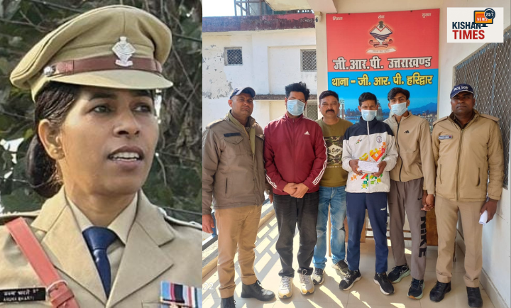 जीआरपी हरिद्वार द्वारा गिरफ्तार किए गए ट्रेन में मोबाइल चोरी करने वाले तीन आरोपी पुलिस हिरासत में