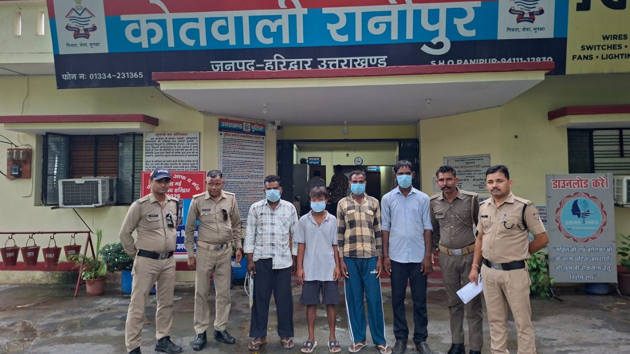 ऑपरेशन प्रहार के तहत रानीपुर पुलिस द्वारा चार वारंटियों की गिरफ्तारी
