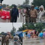 कांवड़ यात्रा 2026 के दौरान हरिद्वार पुलिस शिवभक्तों को सुरक्षित गंतव्य के लिए यातायात व्यवस्थित कर रवाना करते हुए।