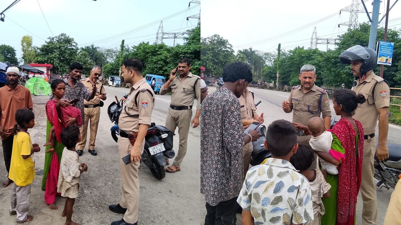 हरिद्वार में लापता बच्चे की तलाश के दौरान ज्वालापुर पुलिस की टीम