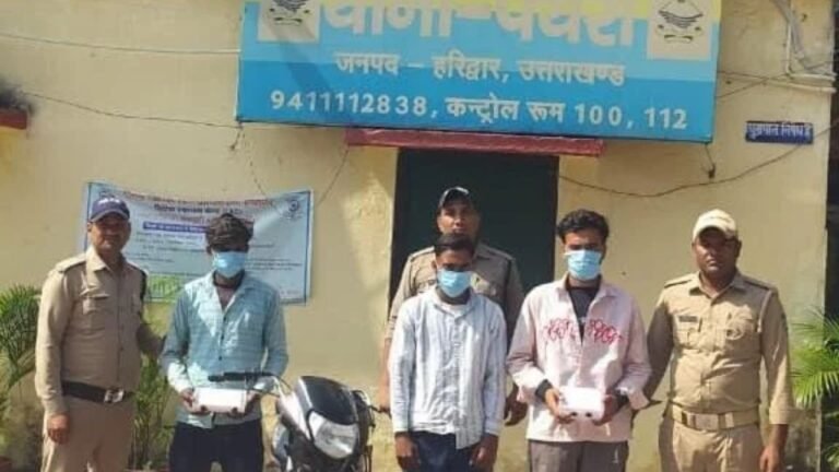 हरिद्वार के धनपुरा में लूट की घटना के खुलासे के संबंध में पुलिस कार्रवाई