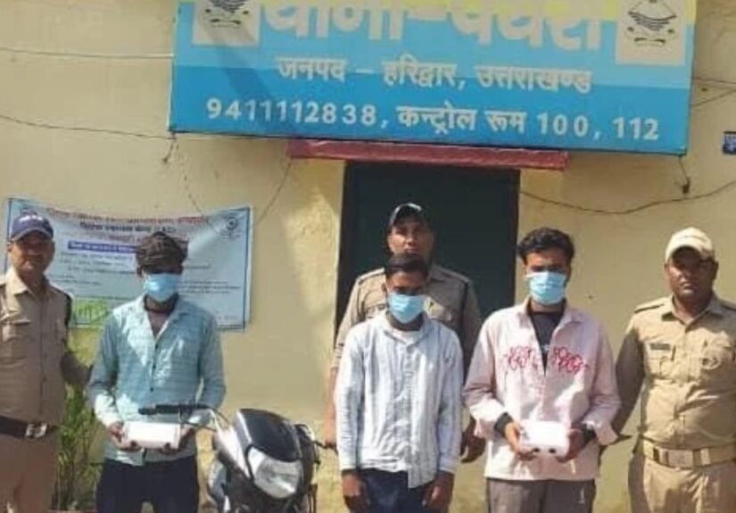 हरिद्वार के धनपुरा में लूट की घटना के खुलासे के संबंध में पुलिस कार्रवाई
